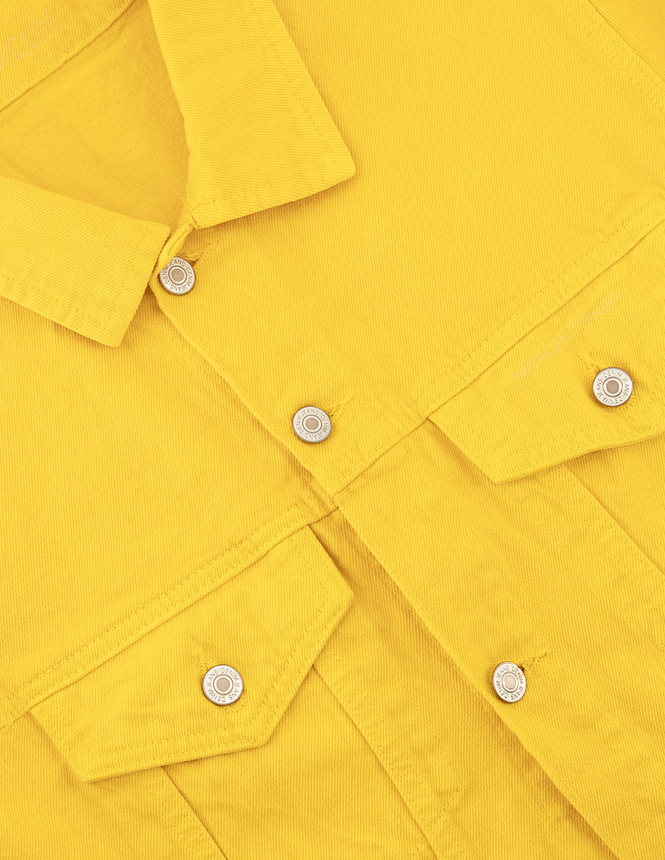 Foto 7 pulgar | Chamarra De Mezclilla Indicum Denim Amarillo Hombre