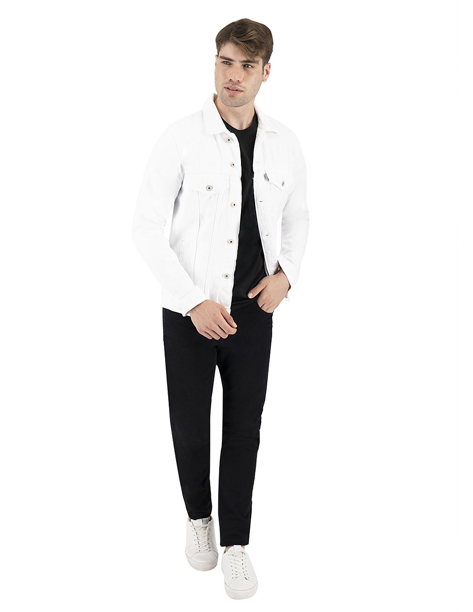 Foto 2 | Set De 2 Chamarras Indicum Denim Básicas Blanco, Rojo Hombre