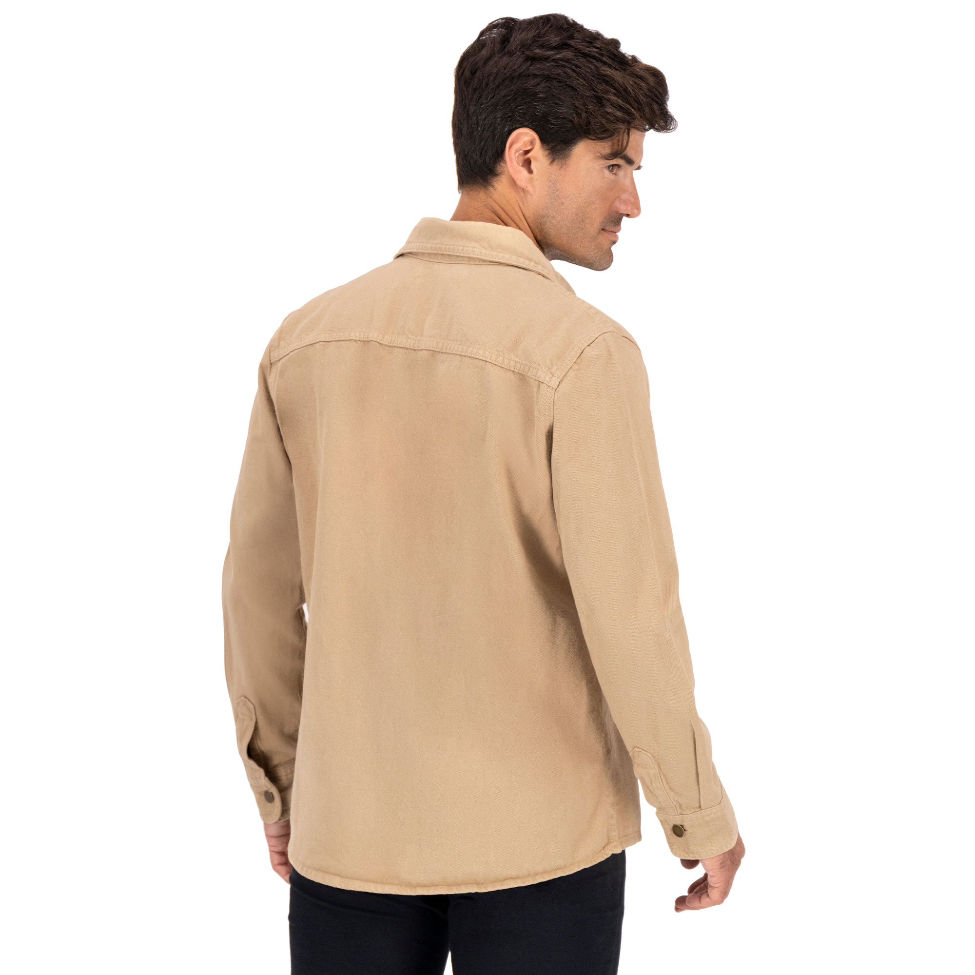 Foto 4 | Chamarra Britos Jeans Hombre Mezclilla Beige 803677