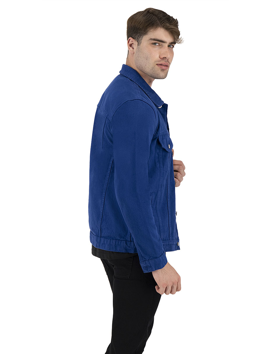 Foto 4 pulgar | Set De 2 Chamarras Indicum Denim Básicas Indigo, Blanco Hombre