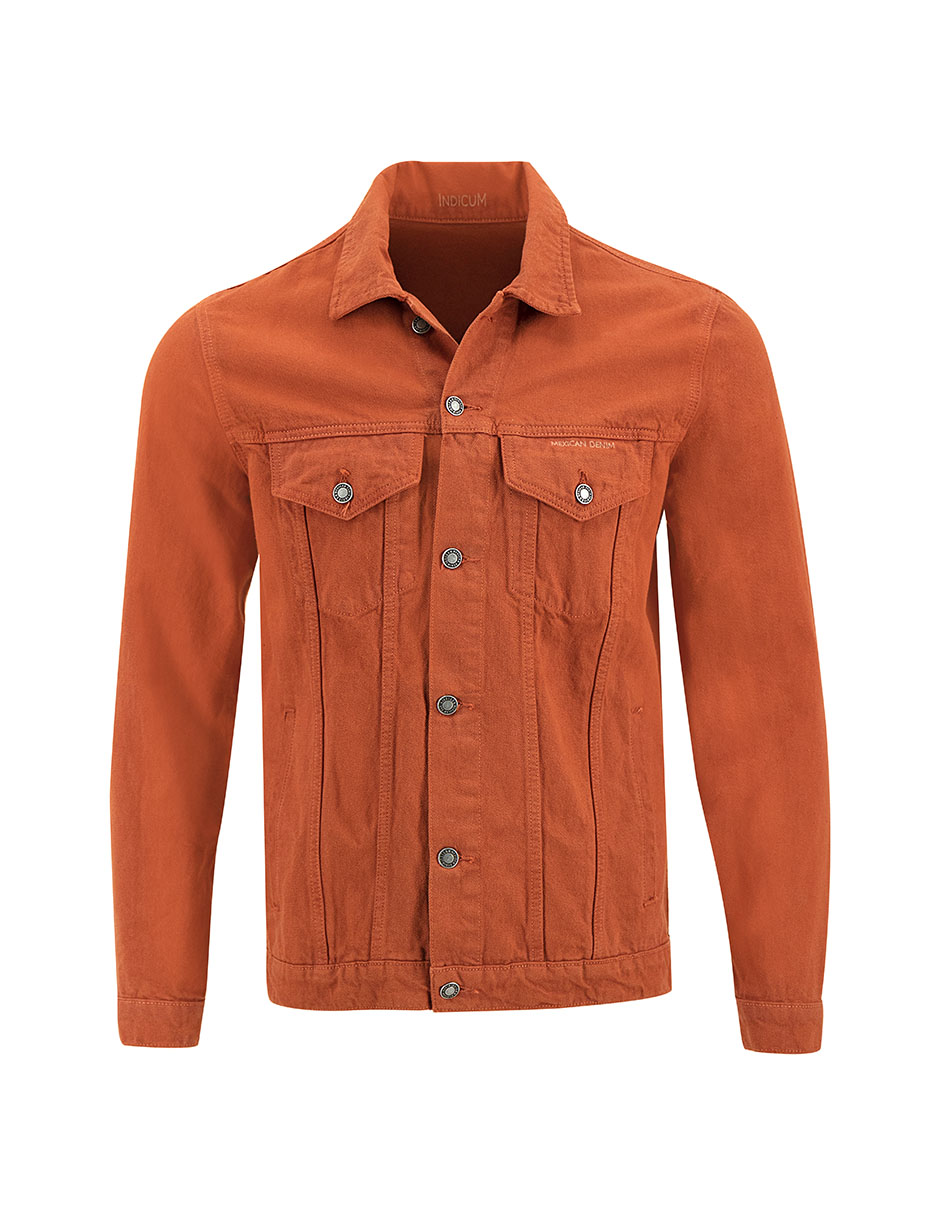 Foto 4 pulgar | Chamarra De Mezclilla Indicum Denim Brick Hombre