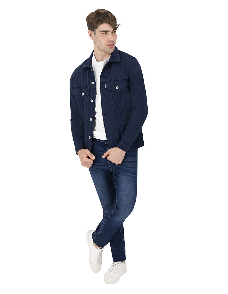 Foto 1 | Chamarra De Mezclilla Indicum Denim Ocean Hombre
