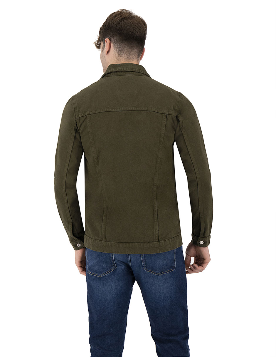 Foto 4 pulgar | Set De 2 Chamarras Indicum Denim Básicas Verde, High Hombre