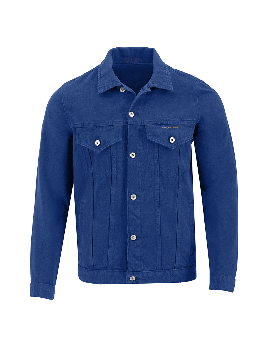Foto 4 pulgar | Chamarra De Mezclilla Indicum Denim Indigo Hombre