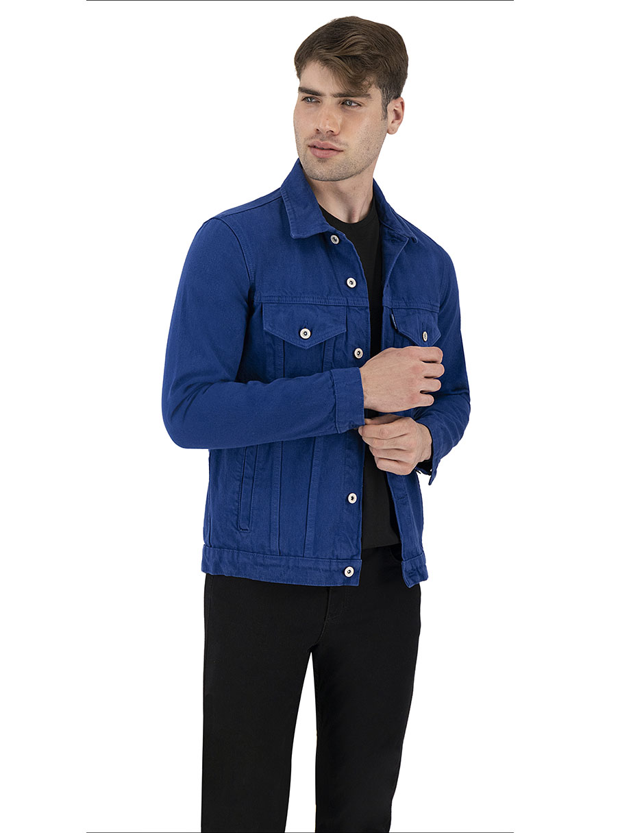 Foto 6 pulgar | Chamarra De Mezclilla Indicum Denim Indigo Hombre