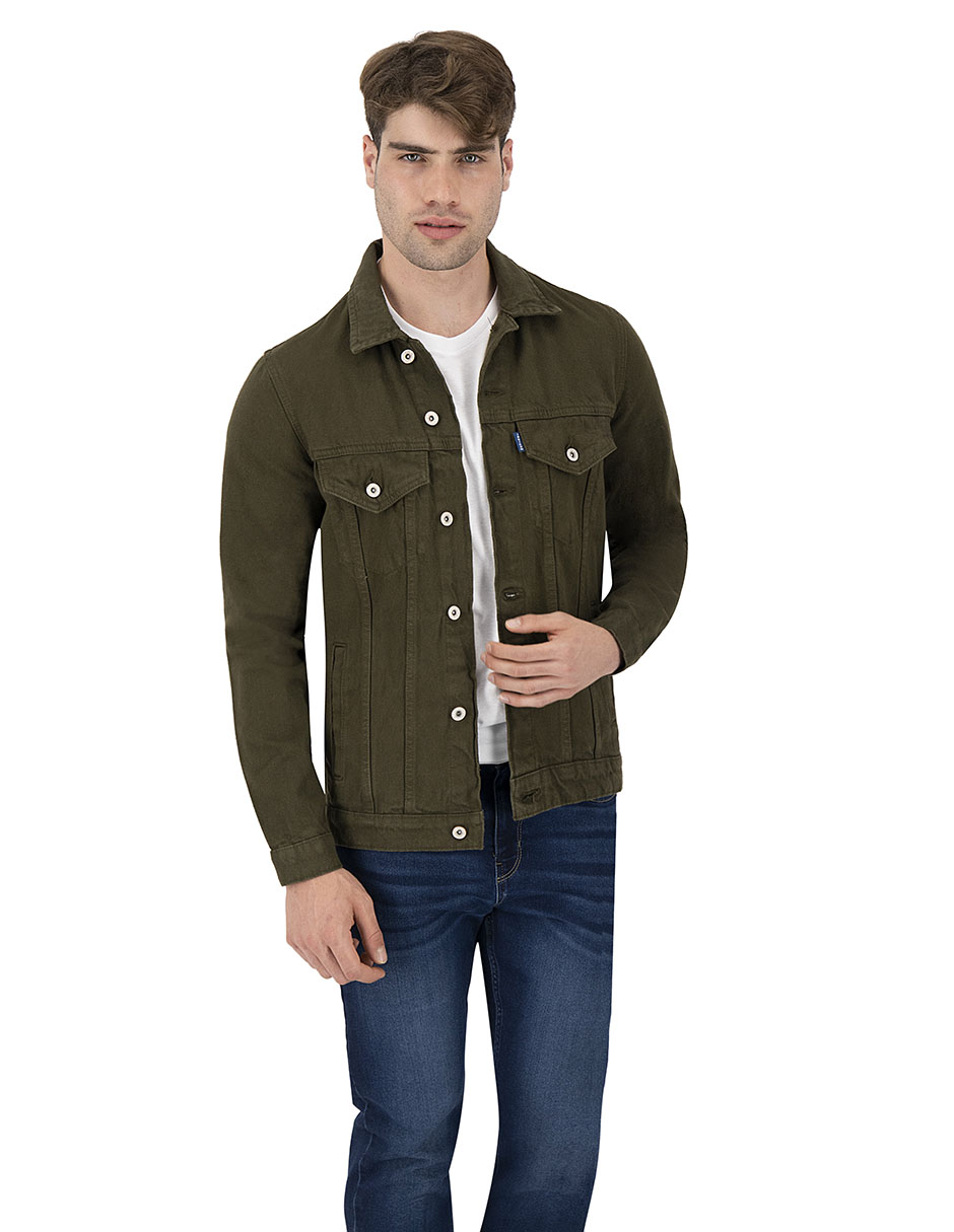 Foto 7 | Chamarra De Mezclilla Indicum Denim Verde Hombre