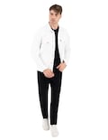 Chamarra De Mezclilla Indicum Denim Blanco Hombre