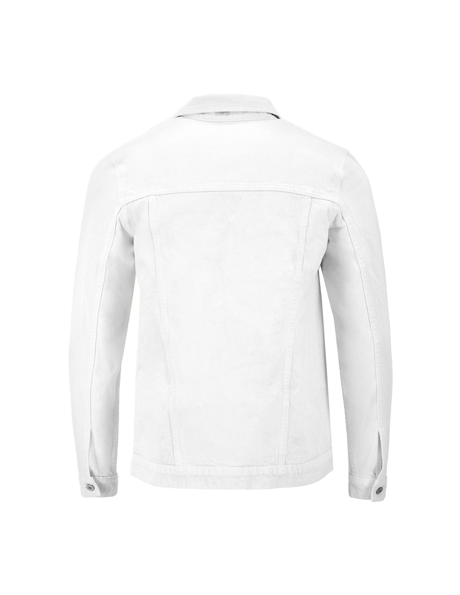 Foto 4 | Chamarra De Mezclilla Indicum Denim Blanco Hombre