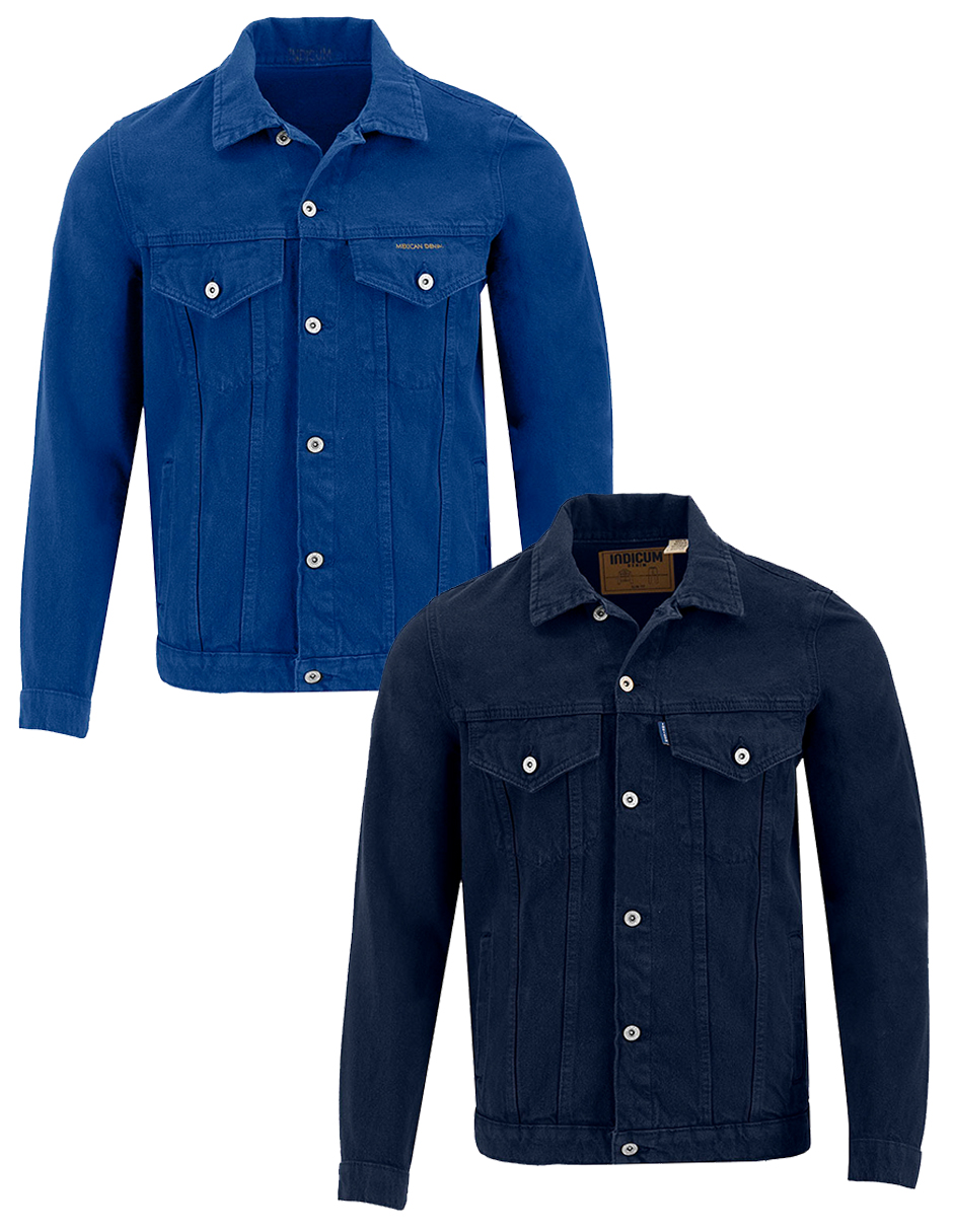 Foto 1 | Set De 2 Chamarras Indicum Denim Básicas Indigo, Ocean Hombre