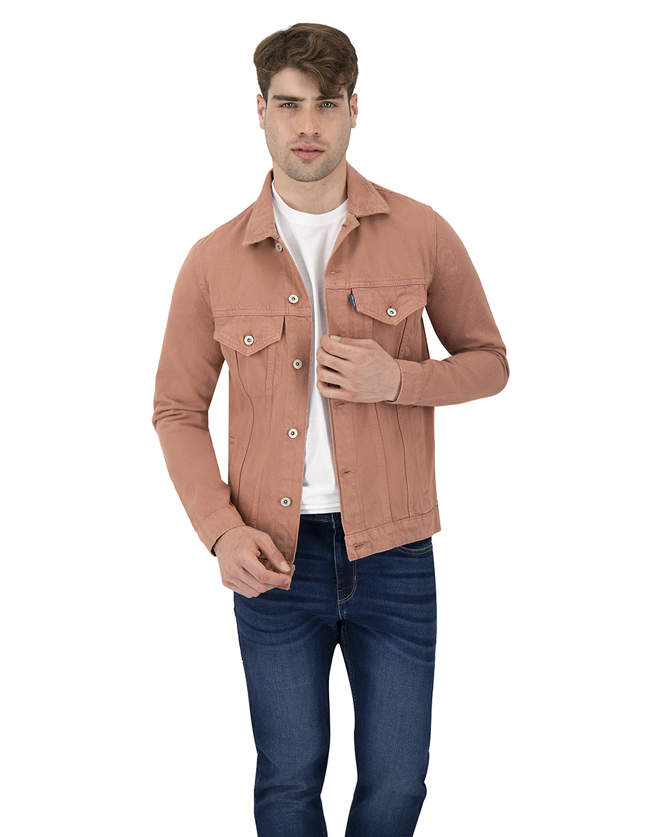 Foto 7 | Chamarra De Mezclilla Indicum Denim Pink Hombre