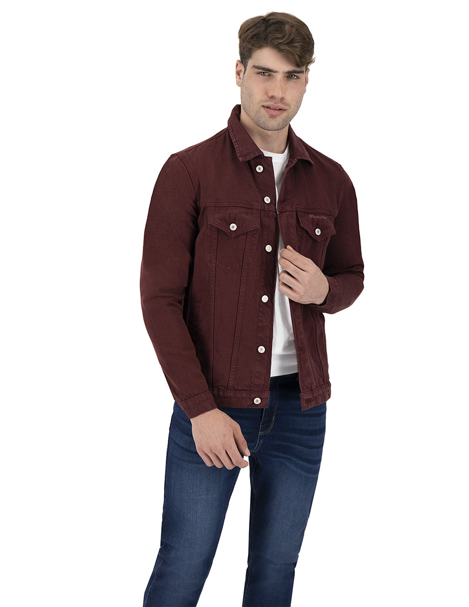 Foto 2 | Set De 2 Chamarras Indicum Denim Básicas Verde, Vino Hombre