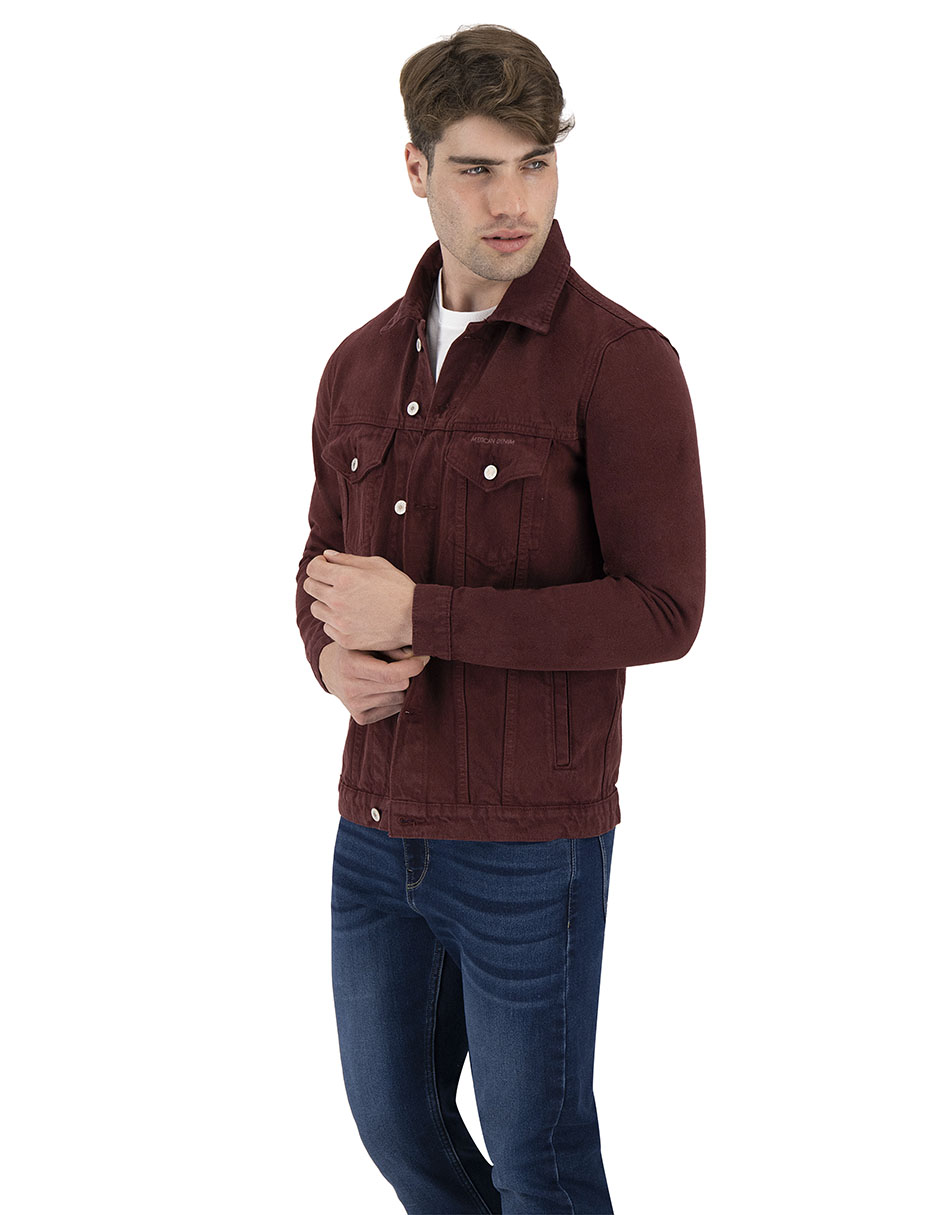 Foto 6 | Set De 2 Chamarras Indicum Denim Básicas Verde, Vino Hombre