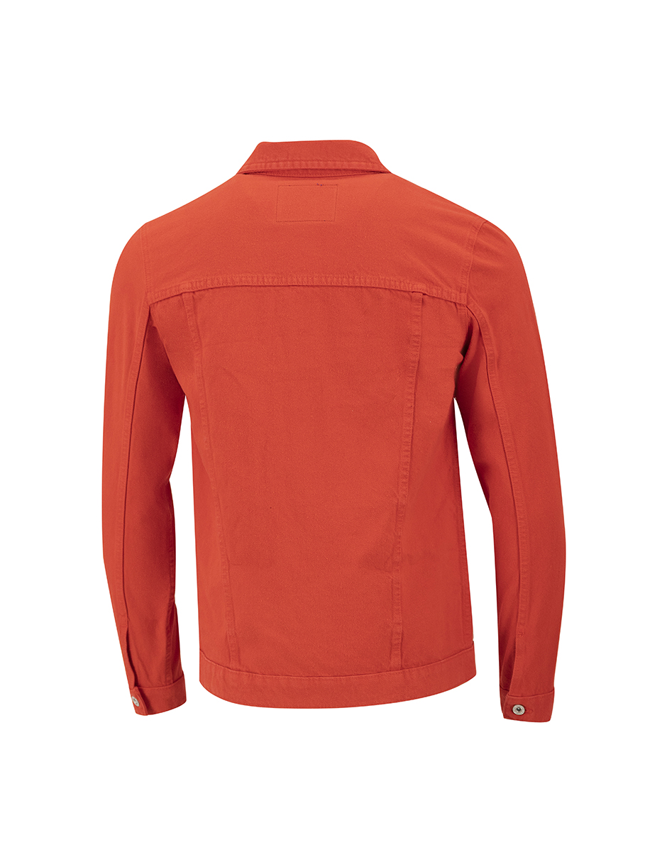 Foto 4 | Chamarra De Mezclilla Indicum Denim Rojo Hombre