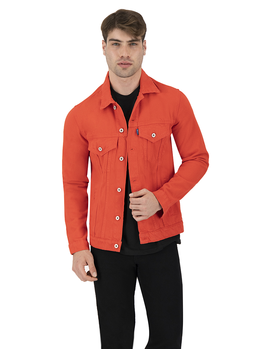 Foto 7 | Chamarra De Mezclilla Indicum Denim Rojo Hombre