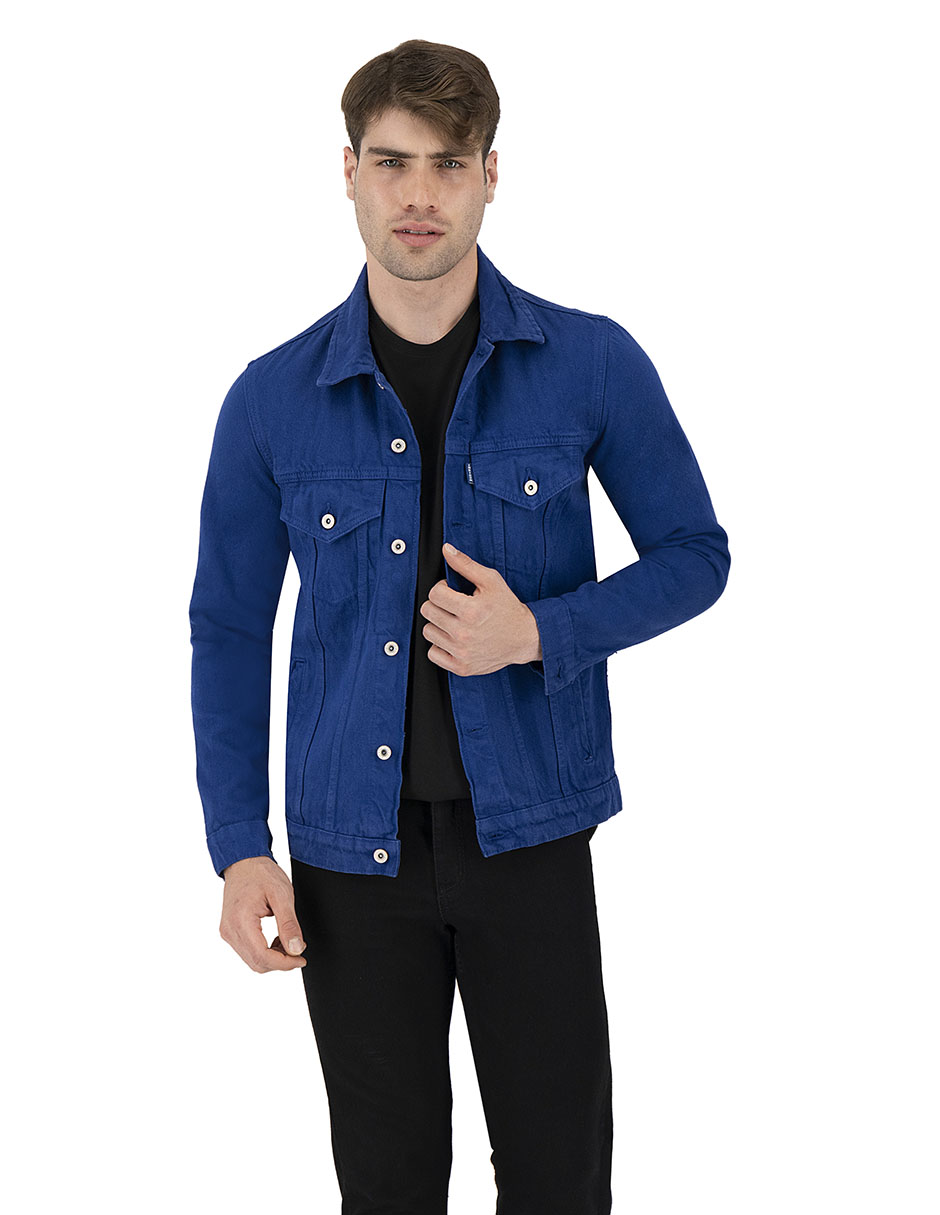 Foto 2 | Set De 2 Chamarras Indicum Denim Básicas Indigo, Rojo Hombre