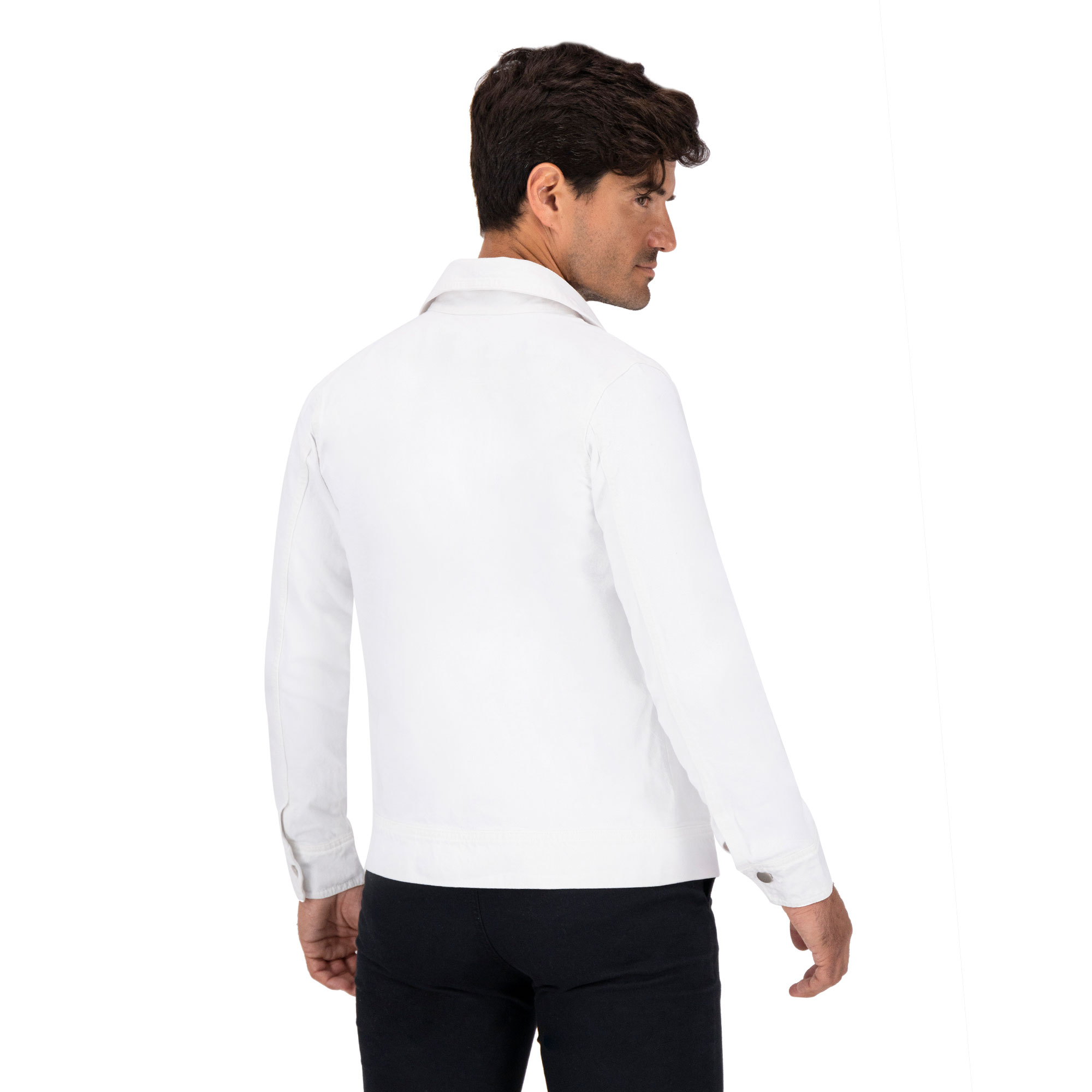 Foto 2 | Chamarra Britos Jeans Hombre Mezclilla Blanco 803326