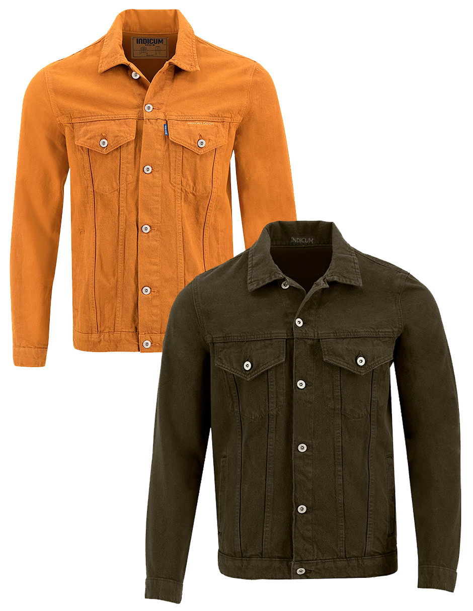 Foto 2 pulgar | Set de 2 Chamarras Indicum Denim Básicas Maple para Hombre