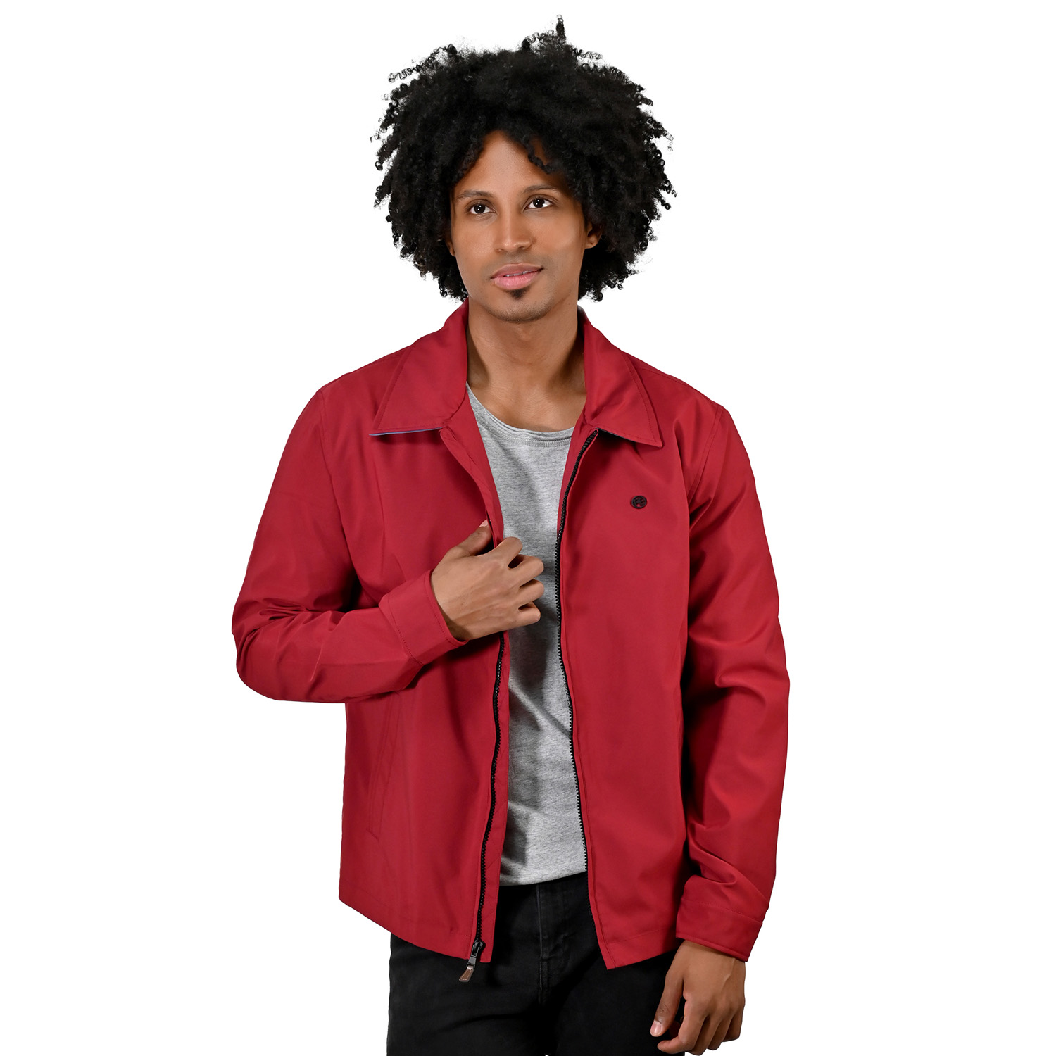 Foto 7 pulgar | Chamarra En Color Rojo, Marca Perry Ellis Para Caballero.