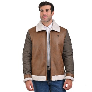 Foto 2 | Chamarra Para Hombre, Marca Perry Ellis Con Forro Interno De Borrego Sintético.