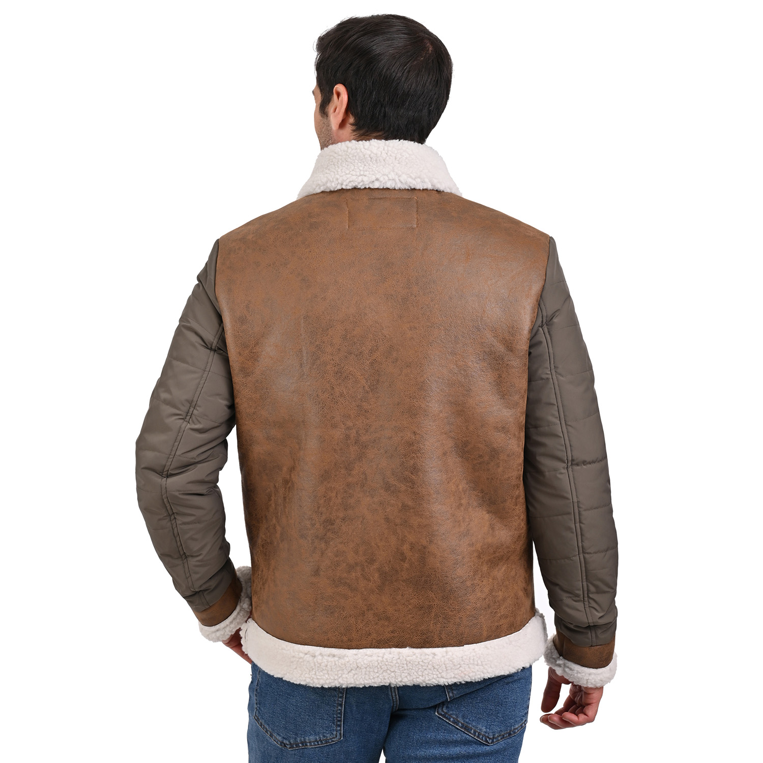 Foto 6 | Chamarra Para Hombre, Marca Perry Ellis Con Forro Interno De Borrego Sintético.