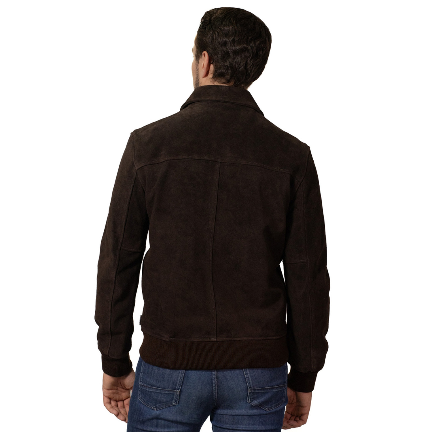 Foto 6 | Chamarra De Piel Para Caballero Marca Perry Ellis En Color Café Oscuro.