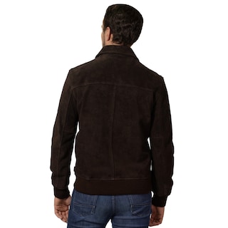 Foto 6 | Chamarra De Piel Para Caballero Marca Perry Ellis En Color Café Oscuro.