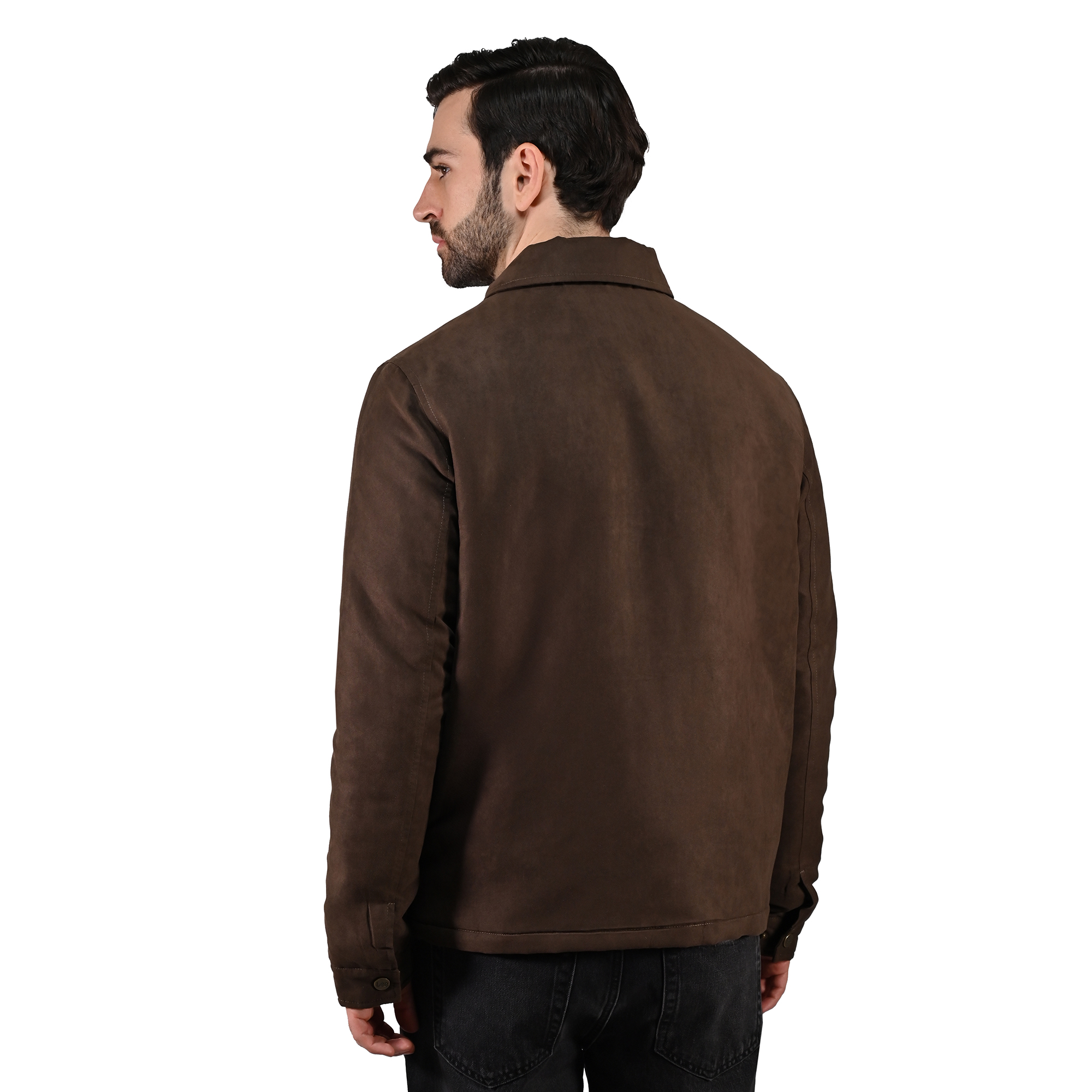 Foto 2 | Chamarra Clásica Para Hombre, Marca Lee En Color Café Oscuro.