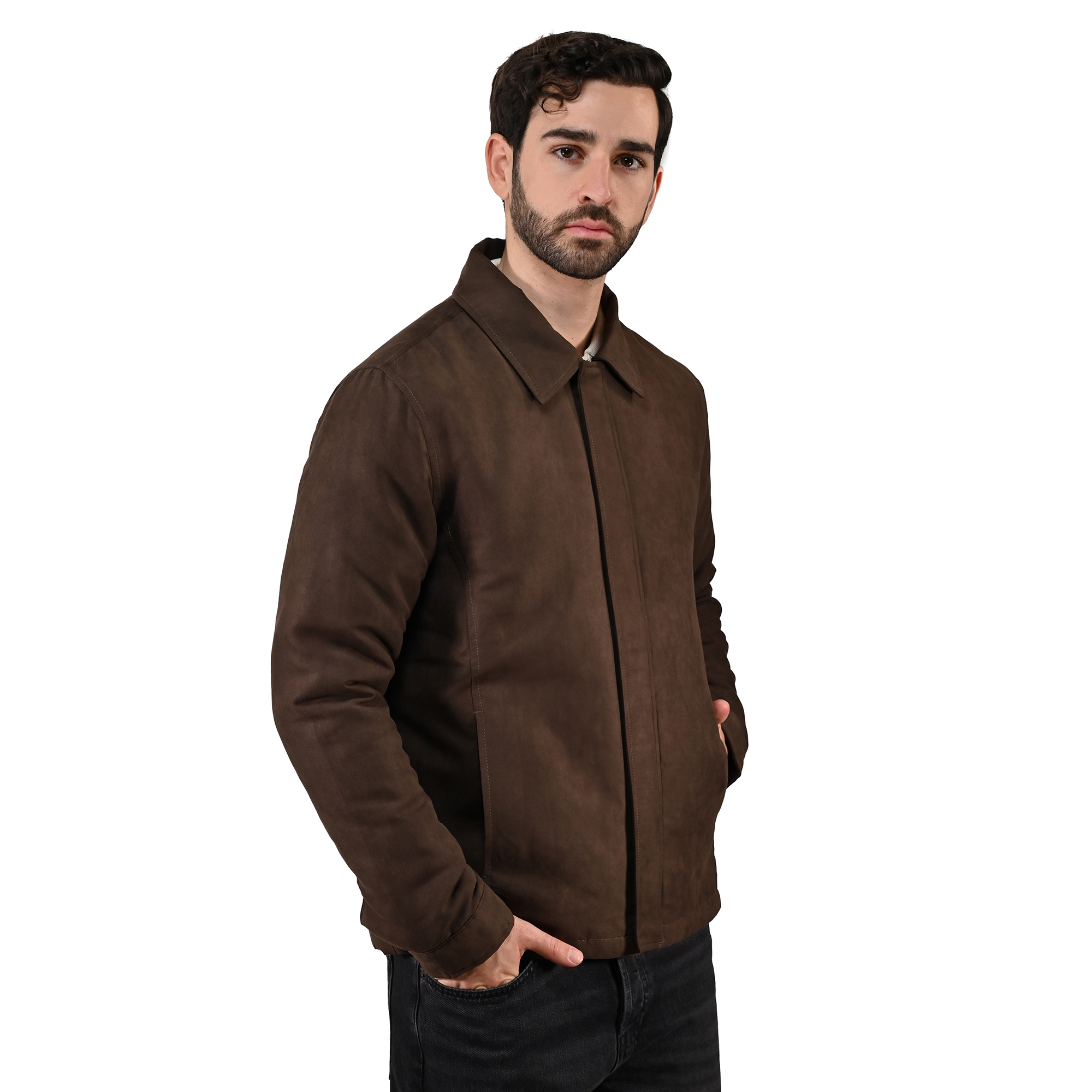 Foto 4 pulgar | Chamarra Clásica Para Hombre, Marca Lee En Color Café Oscuro.