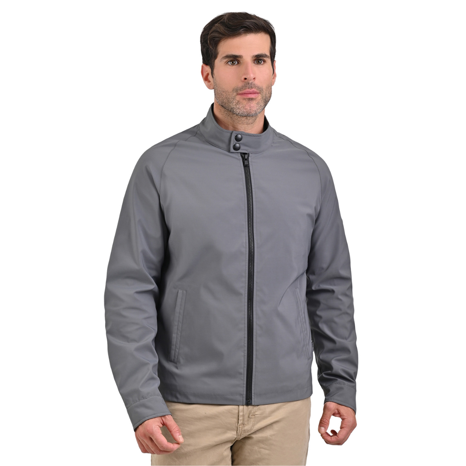 Foto 2 pulgar | Chamarra para Caballero Perry Ellis Gris