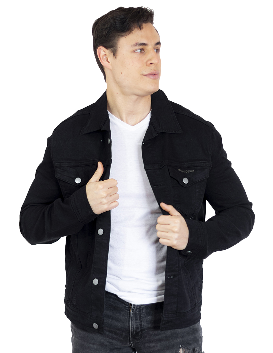 Foto 1 | Chamarra Negra Indicum Savage Hombre
