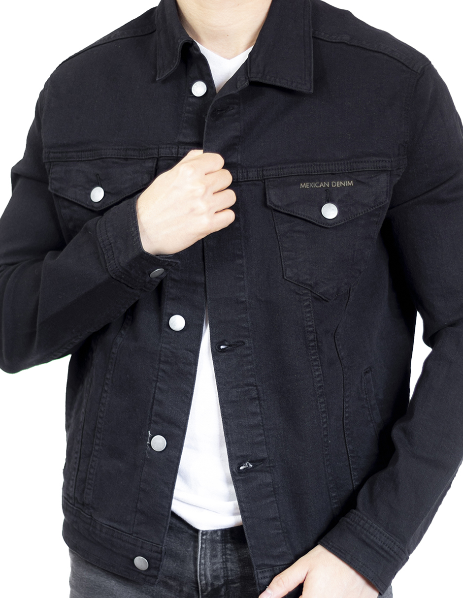 Foto 5 | Chamarra Negra Indicum Savage Hombre