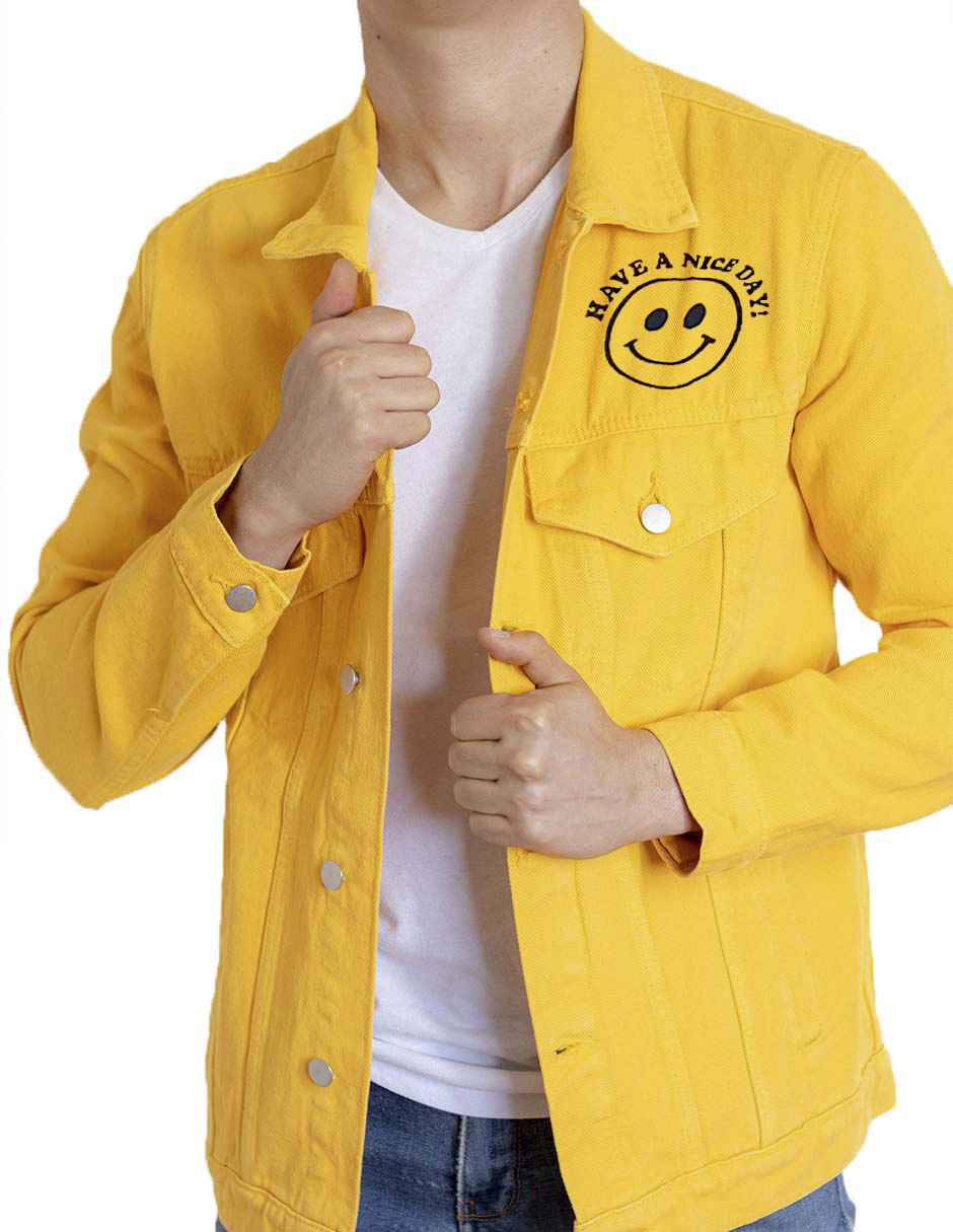 Foto 6 pulgar | Chamarra Amarilla Indicum Happy Hombre