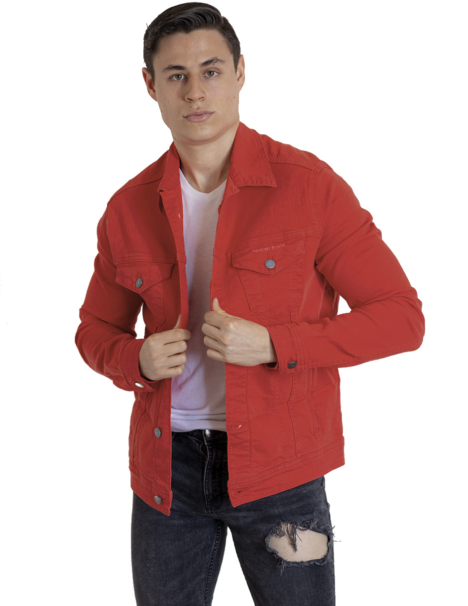Chamarra Roja Indicum Snake Hombre