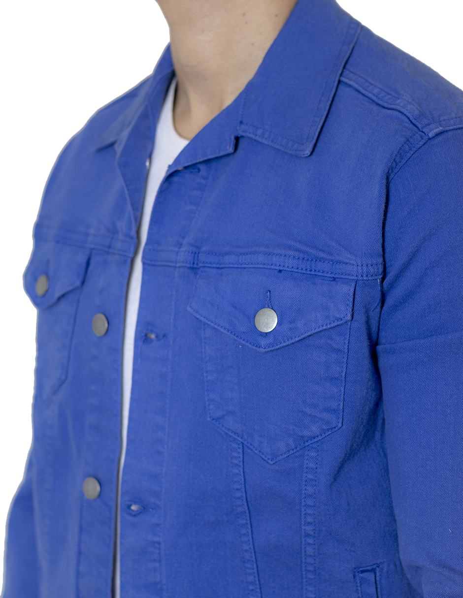 Foto 4 pulgar | Chamarra De Mezclilla Indicum Denim Indigo Hombre