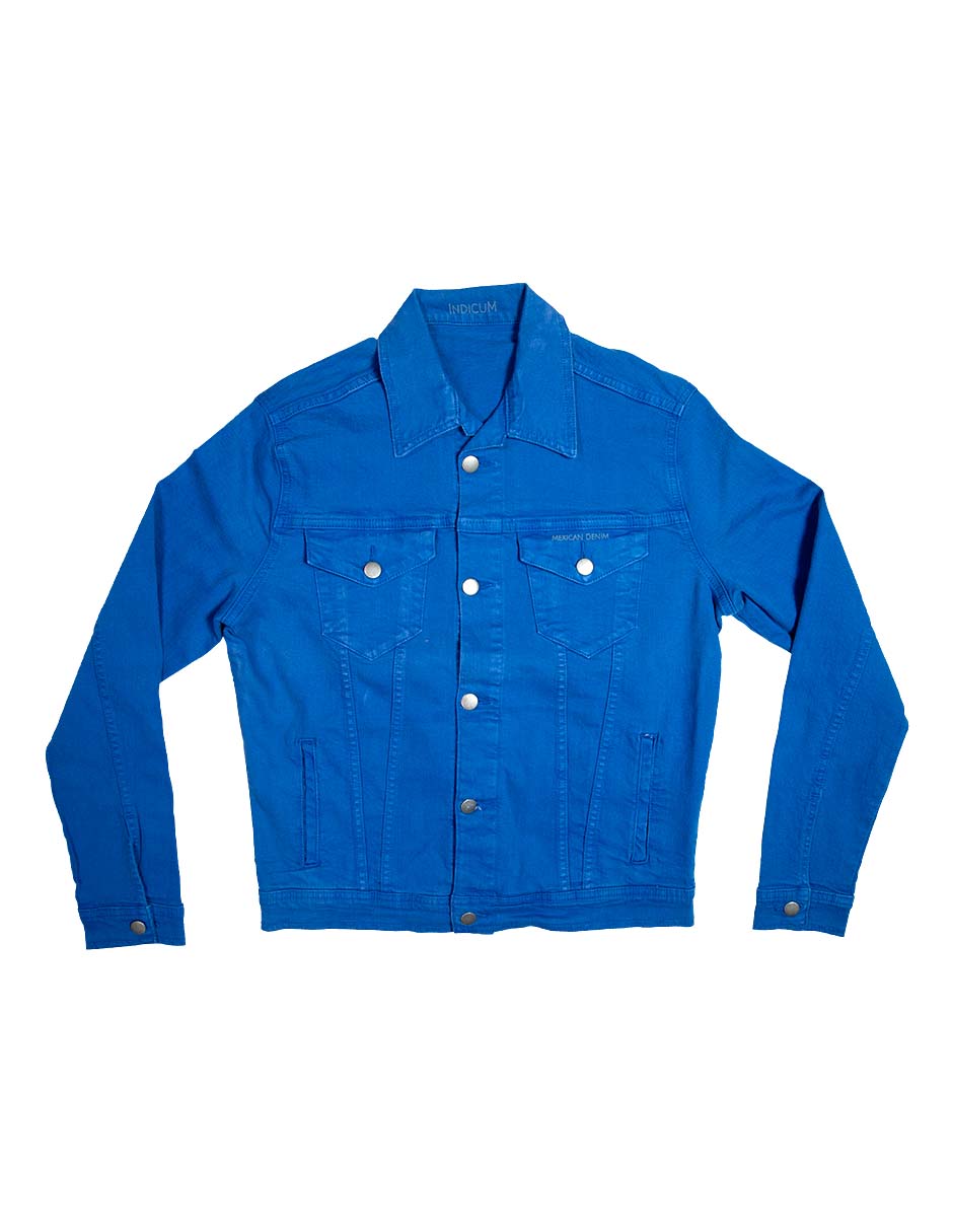 Foto 5 pulgar | Chamarra De Mezclilla Indicum Denim Indigo Hombre