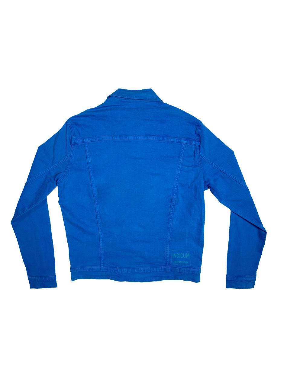 Foto 6 pulgar | Chamarra De Mezclilla Indicum Denim Indigo Hombre