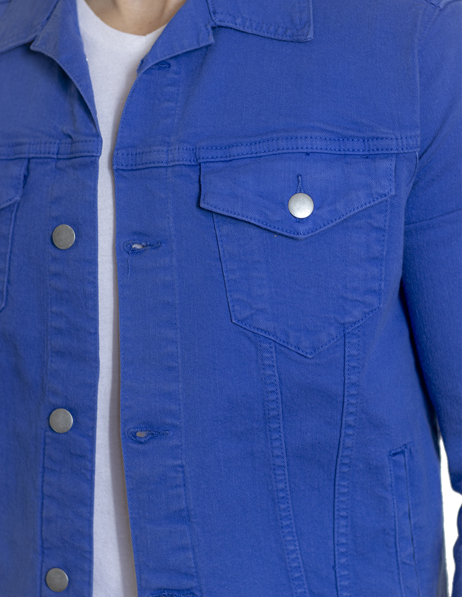 Foto 8 | Chamarra De Mezclilla Indicum Denim Indigo Hombre