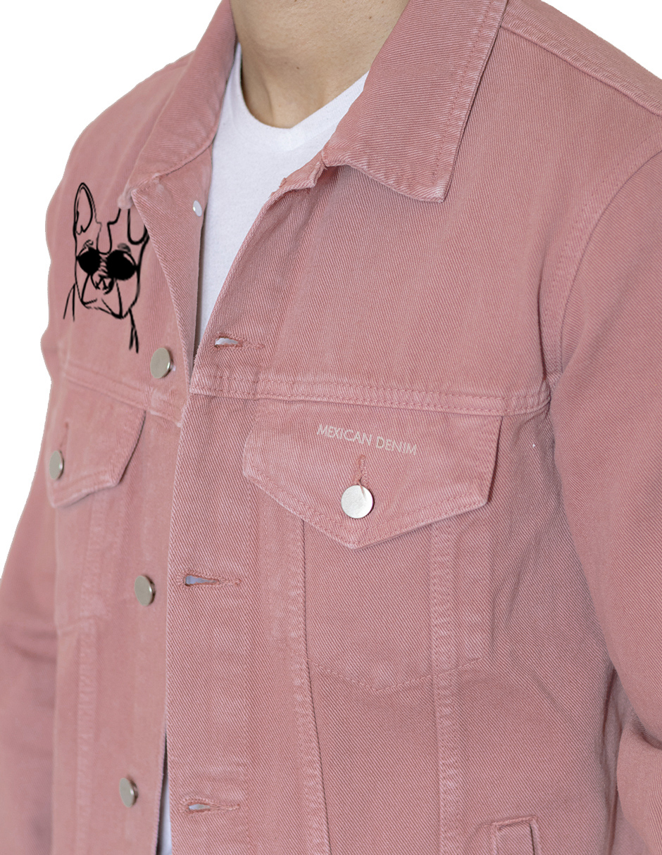 Foto 5 | Chamarra Rosa Indicum Pink Dog Hombre