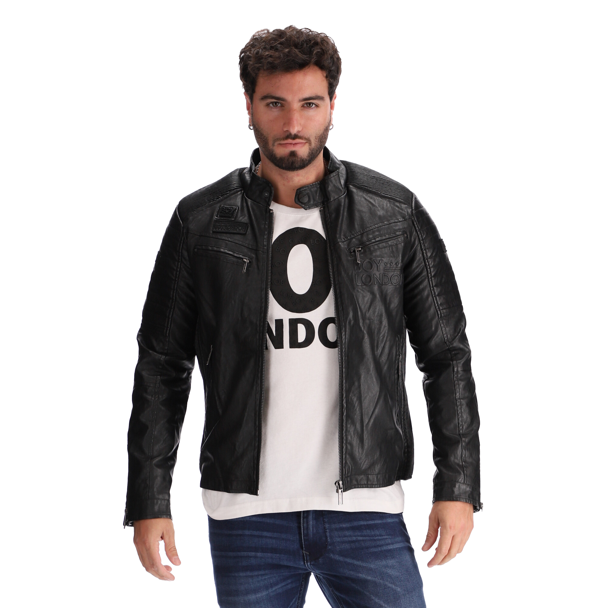 Foto 1 | Chamarra De Piel Sintética Boy London