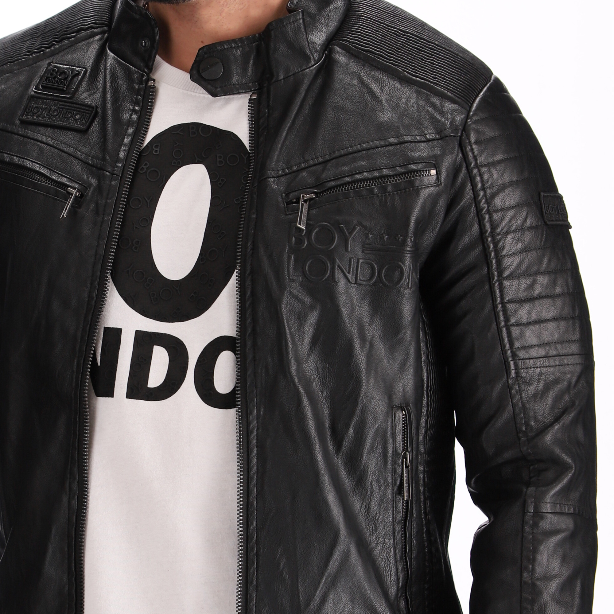 Foto 4 pulgar | Chamarra De Piel Sintética Boy London