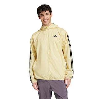 Foto 2 | Rompevientos Essentials 3 Franjas Adidas Amarillo Hombre