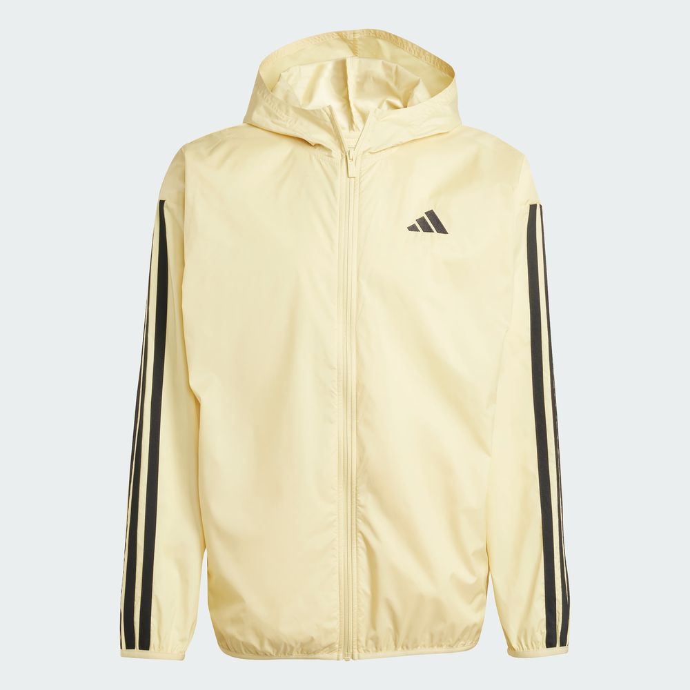 Foto 3 | Rompevientos Essentials 3 Franjas Adidas Amarillo Hombre