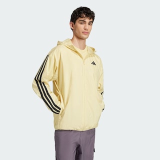 Foto 5 | Rompevientos Essentials 3 Franjas Adidas Amarillo Hombre