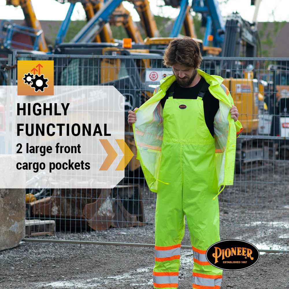 Foto 6 pulgar | Traje Impermeable Pioneer Hi Vis, Ligero E Impermeable, De Seguridad - Venta Internacional.