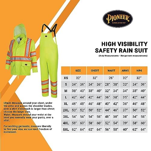 Foto 7 pulgar | Traje Impermeable Pioneer Hi Vis, Ligero E Impermeable, De Seguridad - Venta Internacional.