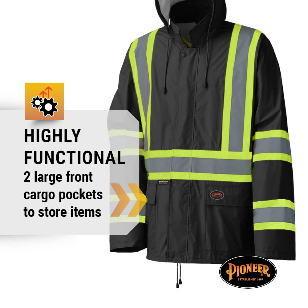 Foto 6 pulgar | Traje Impermeable De Seguridad Pioneer, Ligero, Impermeable Y De Alta Visibilidad - Venta Internacional.