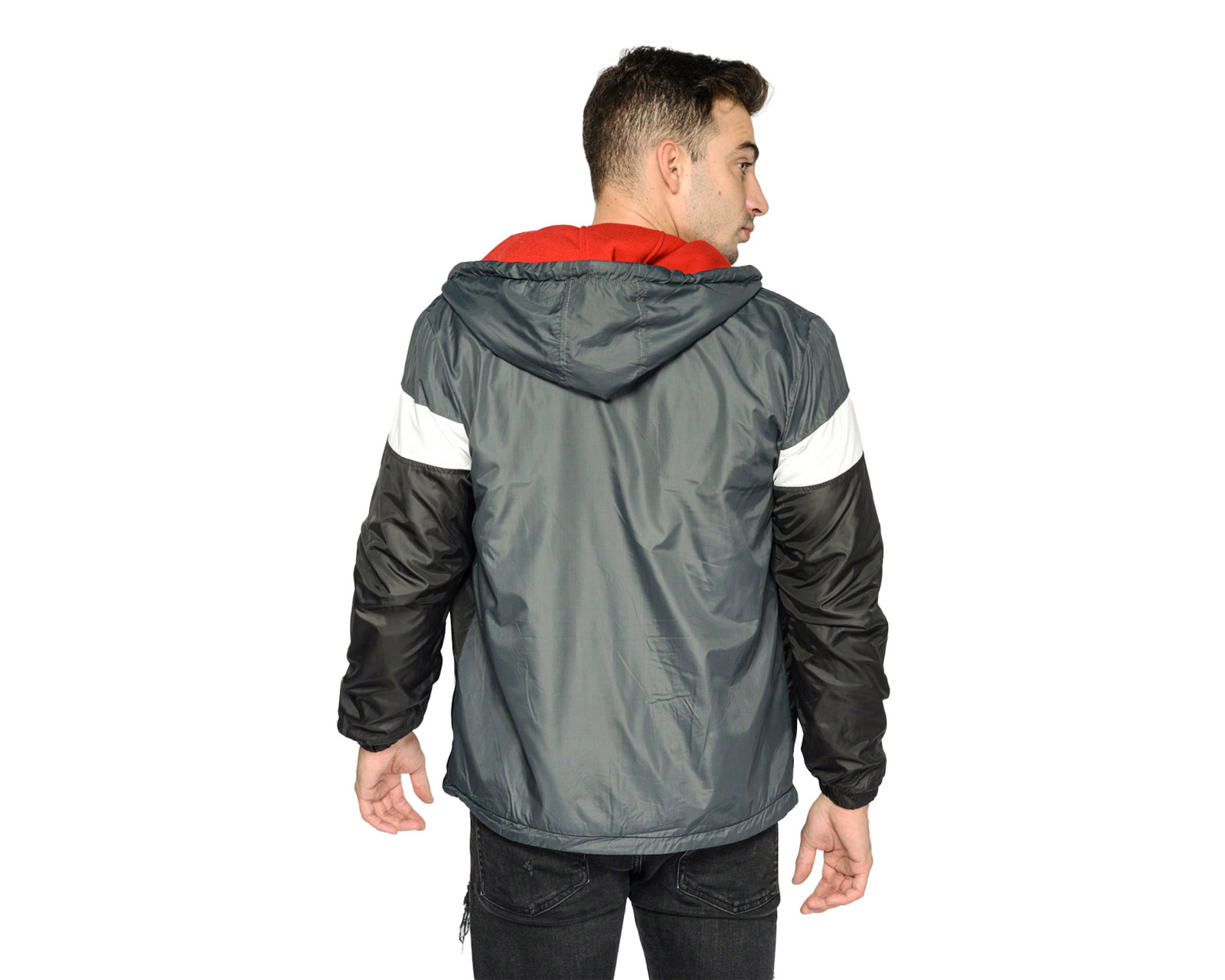 Foto 4 pulgar | Chamarra Para Hombre Ocean Point Rojo Doble Vista Con Gorro