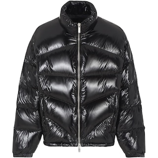 Foto 1 | Chamarra Armani Exchange Negro Casual Erkek Mont