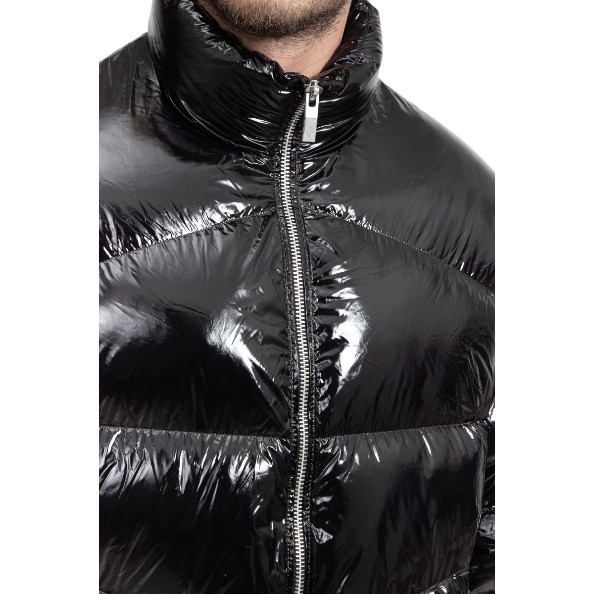 Foto 4 pulgar | Chamarra Armani Exchange Negro Casual Erkek Mont