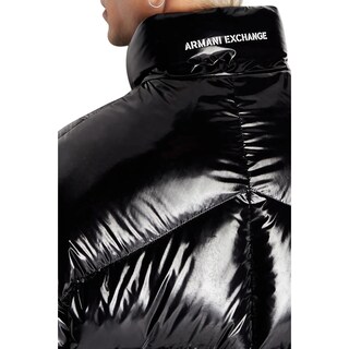 Foto 4 | Chamarra Armani Exchange Negro Casual Erkek Mont